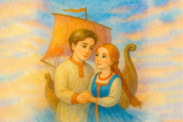 Сцена из спектакля «Летучий корабль»